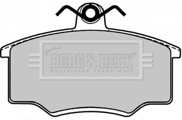 BORG & BECK stabdžių trinkelių rinkinys, diskinis stabdys BBP1103
